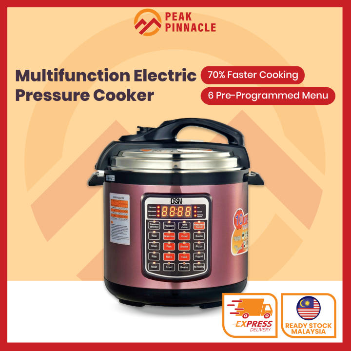 【BEST SELLER】DSN 20B / 8L Electric Pressure Cooker Rice Cooker Presure