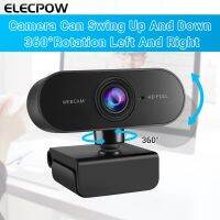 Elecpow กล้องเว็บ HD เว็บแคม1080P ใหม่พร้อมปลั๊กไมโครโฟนยูเอสบีกล้องวิดีโอสำหรับคอมพิวเตอร์พีซี Mac แล็ปท็อปการประชุม