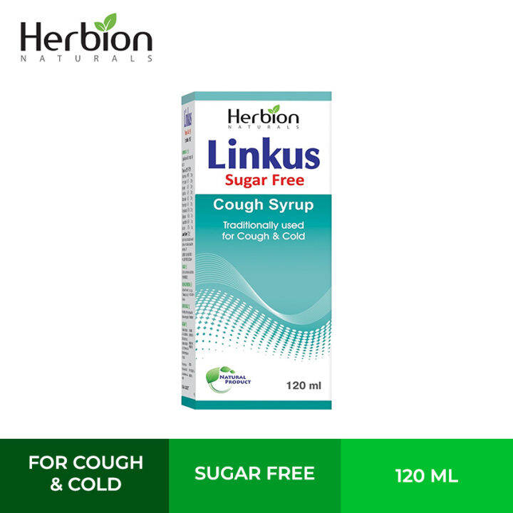 Herbion Linkus SugarFree Cough Syrup with Adhatoda vasica and