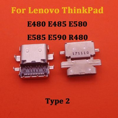 【✱2023 HOT✱】 nang20403736363 2ชิ้นแจ็คไฟ Dc สำหรับ Lenovo ตัก Thinkpad E480 E485 E580 E585 R480 E590 T750 T480 T580 L480 L580 L490 Type-C ขั้วต่อ Usb