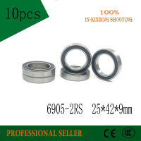 10PCS 6905-2RS Bearing ABEC-3 25x42x9 mm Thin Section 6905 2RS Ball Bearings 6905RS 61905 RS