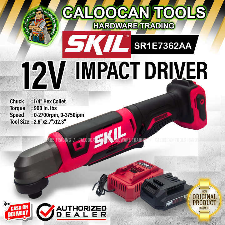 SKIL RI5745C10 Brushless 12V 1/4" Hex Right Angle Impact Driver