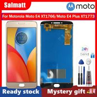 Salmatt หน้าจอ LCD IPS ของแท้สำหรับ Motorola Moto E4 XT1766/Moto E4 Plus XT1773/XT176จอแสดงผล LCD แบบสัมผัสหน้าจอชุดประกอบดิจิไทเซอร์สำหรับ Moto E4 Moto E4 Plus จอแสดงผล