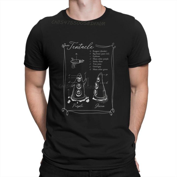 scientific-illustration-males-t-shirt-day-of-the-tentacle-game-summer-tops-men-t-shirts-cotton-t-shirts-harajuku-top-quality