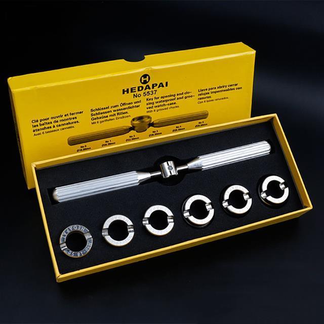 5537-gear-pattern-cap-case-opener-metal-stainless-steel-table-remover-kit-for-rolex-tuder-watch-screw-back-cover-repair-เครื่องมือ