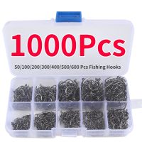 Fishing Hook Set High-Carbon Steel Barbed Fishhooks for Saltwater Freshwater Fishing Accessories Accessories