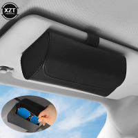 【cw】Car Visor Sunglasses Case Clip Hanger Magnetic Fastener Sunglasses Holder PU Leather Storage Eyeglasses Holder Car Interiorhot