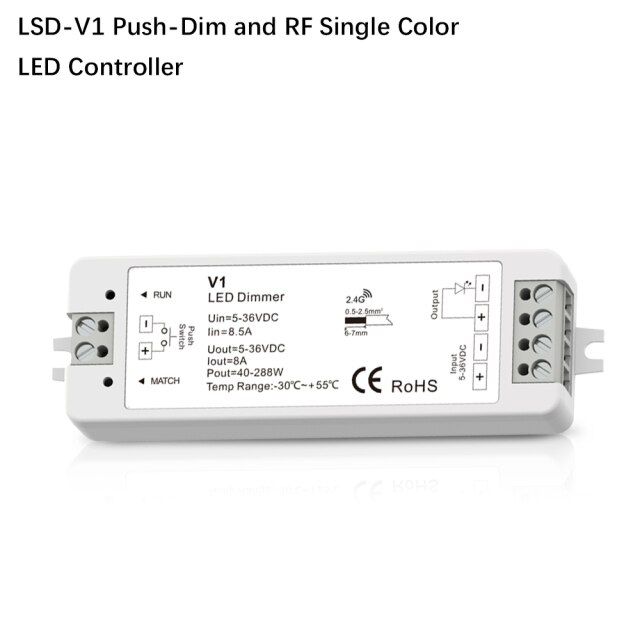 worth-buy-นำ-pwm-ตัวลดแสงอาร์เอฟไร้สาย2-4g-4-zone-wifi-รีโมทคอนโทรล-dc12-24v-การปรับความสว่างสำหรับแถบ