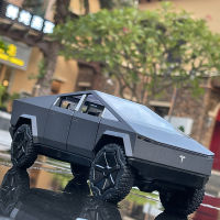 1:24 Tesla Cybertruck Pickup Diecasts &amp; Toy Vehicles Metal Alloy Toy Car Model Sound And Light Pull Back Collection Kids Toys