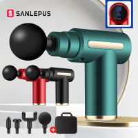 SANLEPUS Portable Massage LCD Electric Percussion Massager For Body Neck Back Deep Tissue Muscle Relaxation Fitness