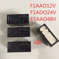 5ชิ้น/ล็อต F1aa012v ใหม่ F1aao12v F1ad024v F1ado24v F1aa048v F1aao48v 5a 12vdc 24vdc 48vdc รีเลย์ Pin6