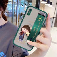 UCUC (สายรัดข้อมือ) เคสมือถือ เคสโทรศัพท์ เคส Xiaomi Redmi 9A การ์ตูน Coca-Cola น่ารักสาวน่ารักปลอกกันกระแทก Frosted กลับนุ่มขอบฝาครอบเลนส์ป้องกันเลนส์โทรศัพท์บางเฉียบเคสโทรศัพท์