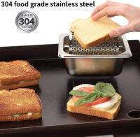 304สแตนเลสเกรดอาหารแบบพกพา Butter Applicator ผู้ถือ Roller Butter Dispenser American Burger Tool