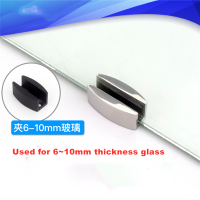 Shower room glass fastening 304 stainless steel retainer bathroom sliding door stopper slide block hardware accessories(T010) Door Hardware Locks