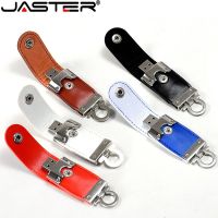 JASTER แฟลช2.0หนัง USB สีขาว64GB ความเร็วสูงหน่วยความจำโลโก้ที่กำหนดเองฟรีไดร์ฟปากกาของขวัญทางธุรกิจที่สร้างสรรค์ U Disk