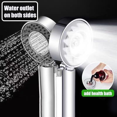 Double-sided Shower Head Water Saving Round ABS Nozzle SPA Bath Shower 2 modle High Pressure Rain and Mist  Handheld Hand Shower  by Hs2023