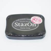 Tsukineko Inkpads Fast Dry Full-Size StazOn Multi-Surface Solvent Ink Pad Stone Gray SZ-32 For Every Surface Japan