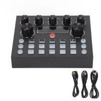 Sound Mixer Dual Channel Plug and Play การ์ดเสียงสด USB สำหรับการบันทึกพีซี การเล่นเกม สตรีมมิงแบบสด