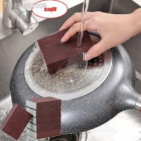 ▼✧ 10Pcs Sponge Removing Rust Carborundum Eraser Cleaning Brush Descaling Clean Rub Cooktop Pot Kitchen Sponge Tools