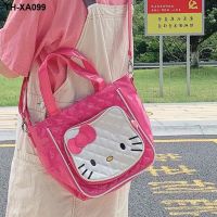 Retro Hello Kitty น่ารัก cross-body กระเป๋าถือเด็กสนุกกระเป๋า Hello Kitty กันน้ำ pu กระเป๋าญี่ปุ่นนุ่มสาว