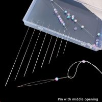 【CC】 8/5Pcs Beading Needles Pins Curved Needle for Beads Jewelry Making Tools Beaded Threading