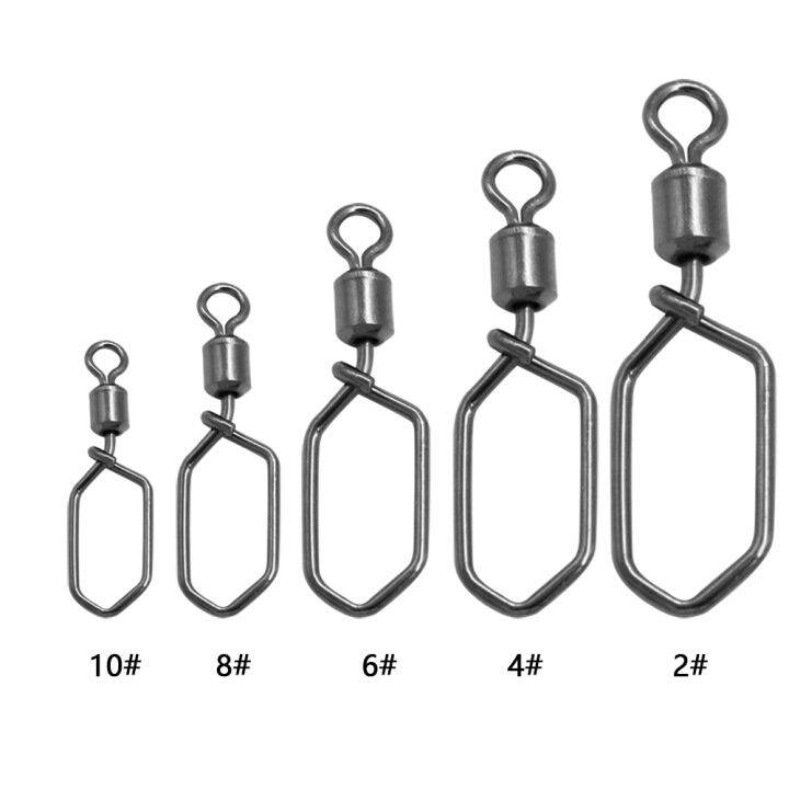 50-100ชิ้น1กล่อง-hooked-snap-pin-สแตนเลสตกปลา-barrel-หมุนความปลอดภัย-snaps-hook-lure-อุปกรณ์เสริม-connector-snap