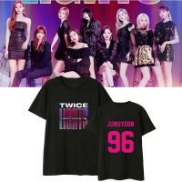 Allkpoper South Korean Team Twice Same Tshirt World Tour Twicelights Concert Tshirt Tshirt Tee