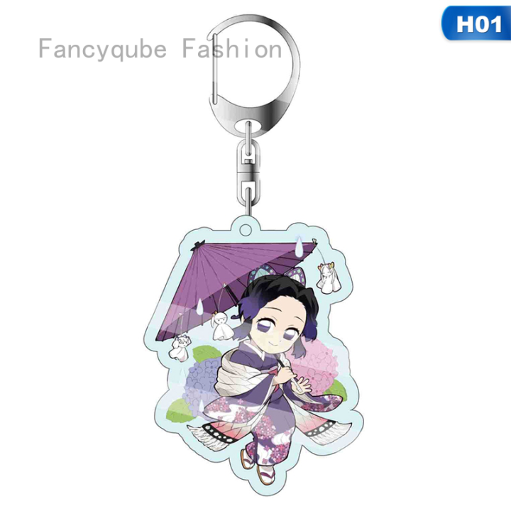 Hequ Tryse Demon Slayer Kimetsu No Yaiba Keychain 8 Pack Demon Slayer Keychains For Anime Demon 7521