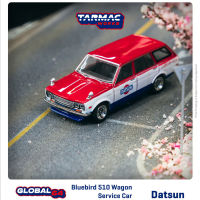 Tarmac Works 1:64 Model Car Datsun Bluebird 510 Wagon Service Car Alloy Die-Cast Vehicle Display Collection