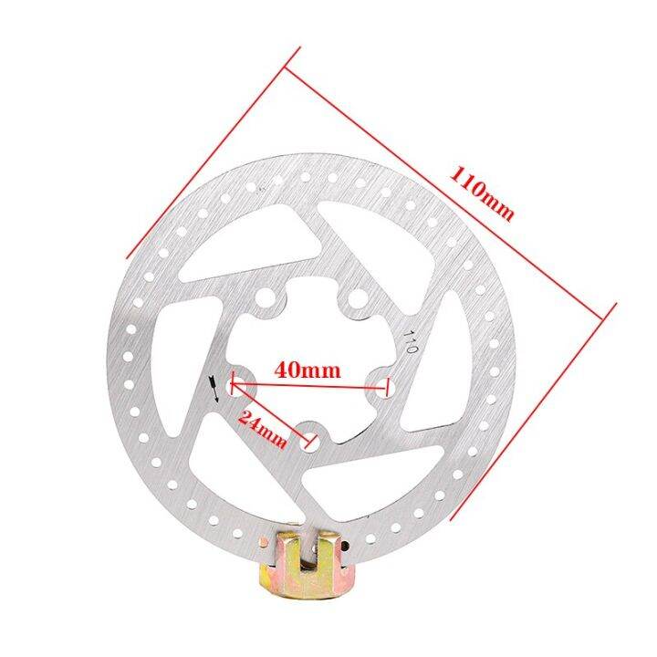 ส่วนลดวันหยุดเบรคจานใบพัดสแตนเลสกับสกรูแผ่นดิสก์อุปกรณ์เบรค3-5-6หลุม-skuter-listrik-90มม-100มม-110มม-120มม-140mm160mm