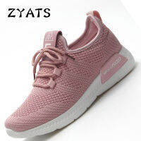 ZYATS รองเท้าตาข่ายลำลองผู้หญิงไซส์35-41,รองเท้าผู้หญิงน้ำหนักเบารองเท้าหุ้มเท้าแบนจากประเทศจีน