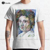 Rosa Luxemburg - Watercolor Portrait .1 Classic T-Shirt Work Shirt Custom Aldult Teen Unisex Digital Printing Tee Shirt Xs-5Xl