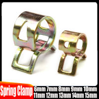 10 ชิ้น/เซ็ต Spring Band การใช้ท่อคลิปท่อซิลิโคน Clamp Reusable อุปกรณ์เสริม Clamp 6mm 7mm 8mm 9mm 10mm 11mm 12mm 13mm 14mm 15mm-lihaichao