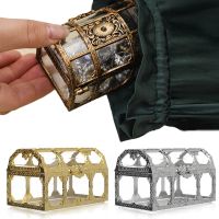 △✷△ Retro Plastic Transparent Pirate Treasure Box Crystal Gem Jewelry Box Storage Organizer Trinket Keepsake Treasure Chest Case