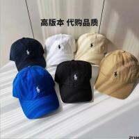 หมวกเบสบอลหญิงสไตล์เกาหลี POLO หมวกแก๊ปผู้ชายสีแดง Paul Face Small Wine Red Tide Hat Soft Top