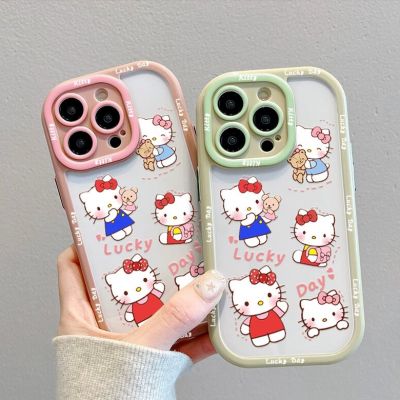 Hello Kitty Phone Case For iPhone 14 Pro Max 14 Plus 13 Pro Max 12 Pro Max Soft Silicone Phone Back Cover for iPhone 11 Pro Max XR XS Max 7 8 Plus Back Shell