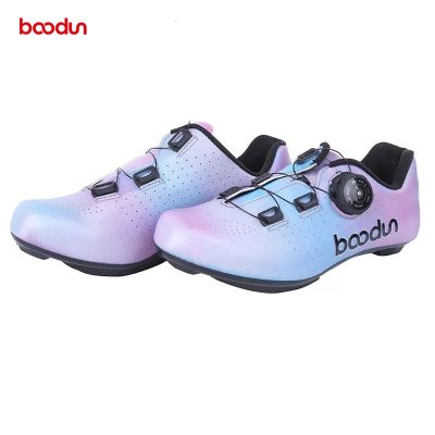 BOODUN Cycling Shoes Woman Cycling Locking Shoes Non-slip Racing Road Bike High Precision Nylon Sole Bike Shoes