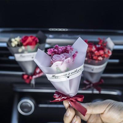 【DT】  hotCar Air Freshener Dried Flower Automobile Perfume Diffuser Gypsophila Air Vent Automotive Fragrance Auto Interior Accessories