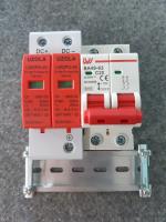 DC Circuit Breaker LW 20A + DC Surge Protector  UZOLA (เบรกเกอร์ DC 20 แอมป์+กันฟ้า) ใช้กับงานโซล่าเซลล์ ** แถมฟรี รางพร้อมตัวปิด หัวท้าย **