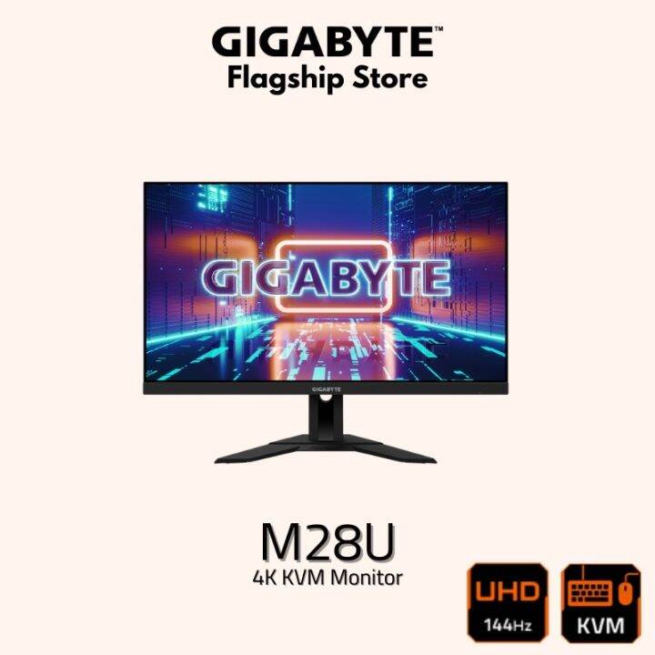 Gigabyte M28U 4K 144Hz KVM Gaming Monitor 28 IPS UHD 144Hz 120Hz