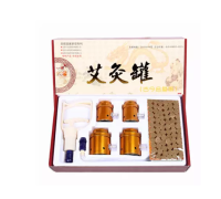 Moxibustion Cupping Appliance ครัวเรือนทองแดงบริสุทธิ์ดูดสูญญากาศประเภท Multi-Function กล่อง Moxibustion Moxibustion พร้อม Moxa Con