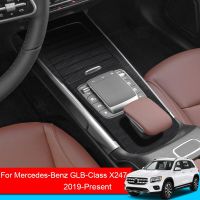 สติกเกอร์ภายในรถยนต์สำหรับ Mercedes-Benz GLB-Class X247 2019-2025ยกแผงหน้าต่างรูปลอกกล่องเกียร์อุปกรณ์ฟิล์มแผงหน้าปัด