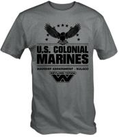 U.S Colonial Marines Warship Sulaco Movie Alien Aliens Sci Fi Retro Tshirt Fashion T-Shirt Men Cotton Tees Streetwear Harajuku