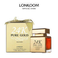 Lonkoom น้น้ำหอม unisex 100ml Perfume 24K กลิ่นหอมเข้มข้น โอ เดอ ปาฟูม (EDP) กลิ่นดอกไม้ กลิ่นผลไม้ กลิ่นไม้ เหมาะสำหรับการออกเดททำงานช้อปปิ้ง