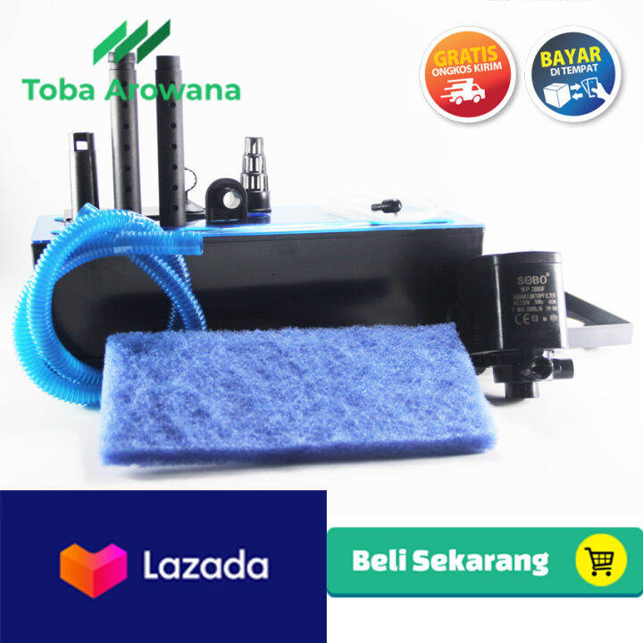 Lengkap Filter Saringan Jumbo Aquarium 60100 cm SOBO WP3880F Lazada
