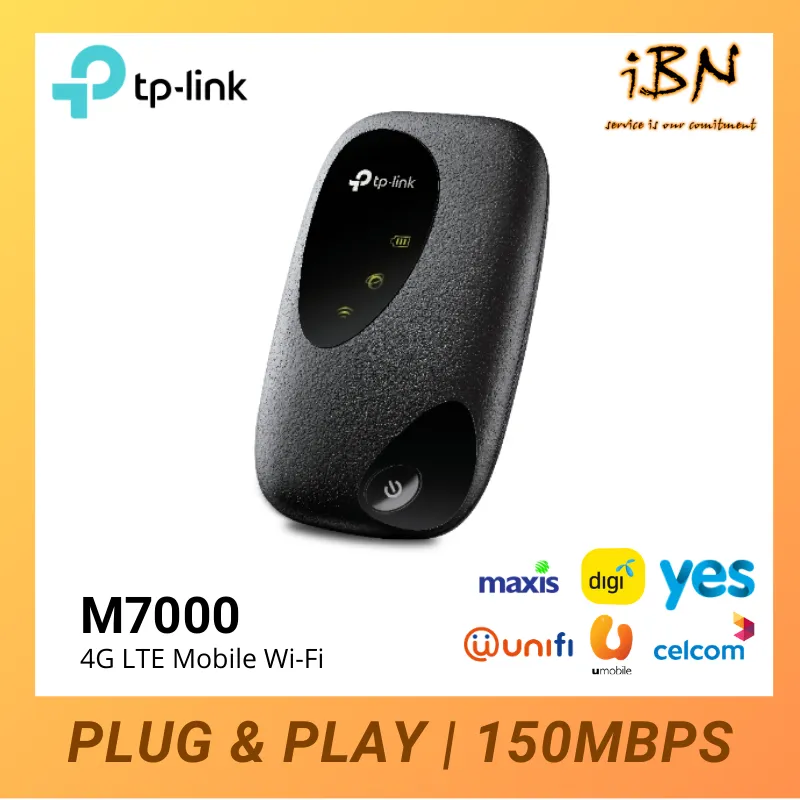 TP-LINK M7000 - 4G LTE Portable Mobile Wi-Fi Modem Router Wireless