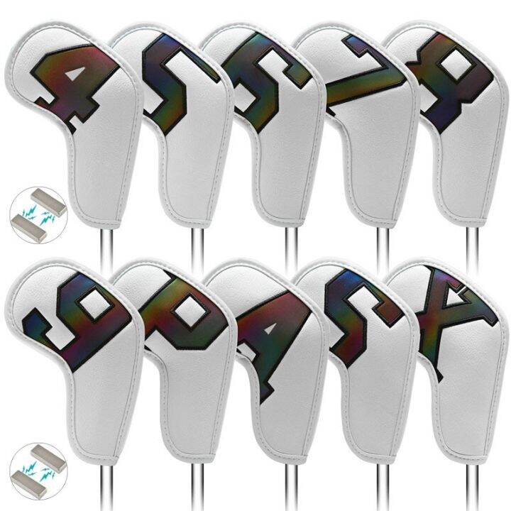 7-10pcs-new-magnetic-closure-golf-iron-head-cover-set-10pcs-wedge-cover-number-4-9-aspx-gradients-colorful-white