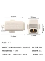 ขั้วต่อสายไฟ T-Type 60A เทอร์มินอลบล็อกกำลังสูง/400V 1-6mm 2สายไฟฟ้า100A/1000V 2.5-16mm 2กล่องเชื่อมต่อ