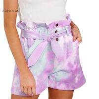 albania Two Side Pockets Pocket Shorts Tie-dye Printed Summer Shorts Durable for Summer