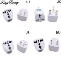 TingDong Universal US UK AU To EU Plug USA To Euro Europe Travel Wall AC Power Charger Outlet Adapter Converter 2 Round Pin Soc Wires  Leads  Adapters